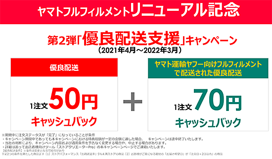 ヤフー Yahoo!ショッピング PayPayモール ヤマト運輸 フルフィルメントサービス リニューアル 優良配送