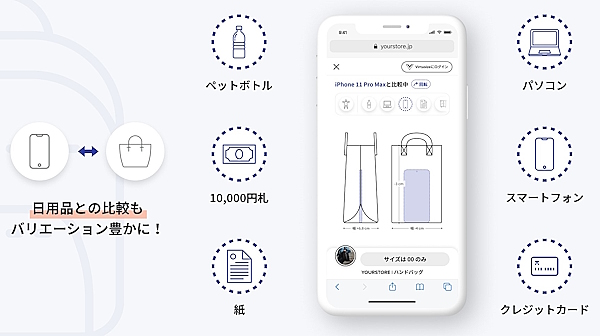 日用品を収納した場合のイメージがしやすい