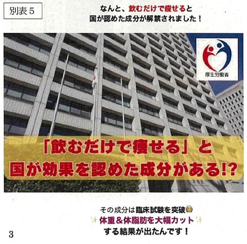 「シボローカ」の販売に当たってあたかも国が効果を認めているかのように表示していた（画像は東京都公表の報道発表資料から編集部がキャプチャ）
