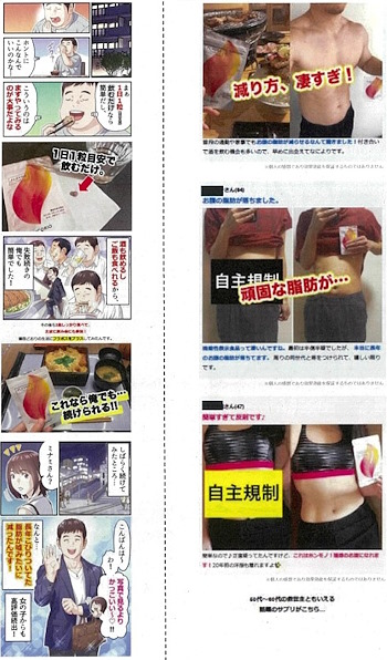「フラボス」のアフィリエイトサイトでの表示例（画像は東京都公表の報道発表資料から編集部がキャプチャ）