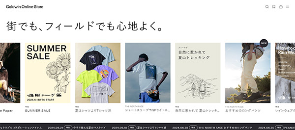 ゴールドウイン Goldwin Online Store ZETA RECOMMEND
