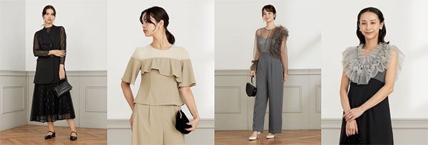 エアークローゼット airCloset airClosetDress エアクロドレスでレンタルできるドレスの一例