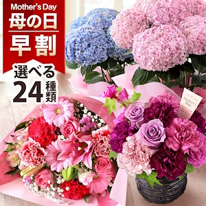 24種類から選べるフラワーギフト（画像は「母の日.me」から編集部が追加）