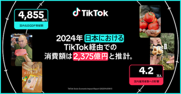「TikTok」が日本社会にもたらす経済的・社会的影響を多角的に分析したレポート「TikTok Socio-Economic Impact Report〜日本における経済的・社会的影響〜」