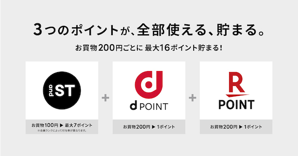 アンドエスティHDグループでモール＆メディア事業などを手がけるアンドエスティは9月16日、楽天ペイメントの共通ポイントサービスと連携し、アンドエスティグループの国内約1300店舗とECサイト「and ST」で、「and STポイント」「dポイント」「楽天ポイント」を同時に付与・使用できるようにした